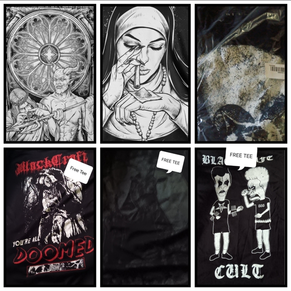 Black Tee 3XL Bundle 4 NEW, 3 FREE